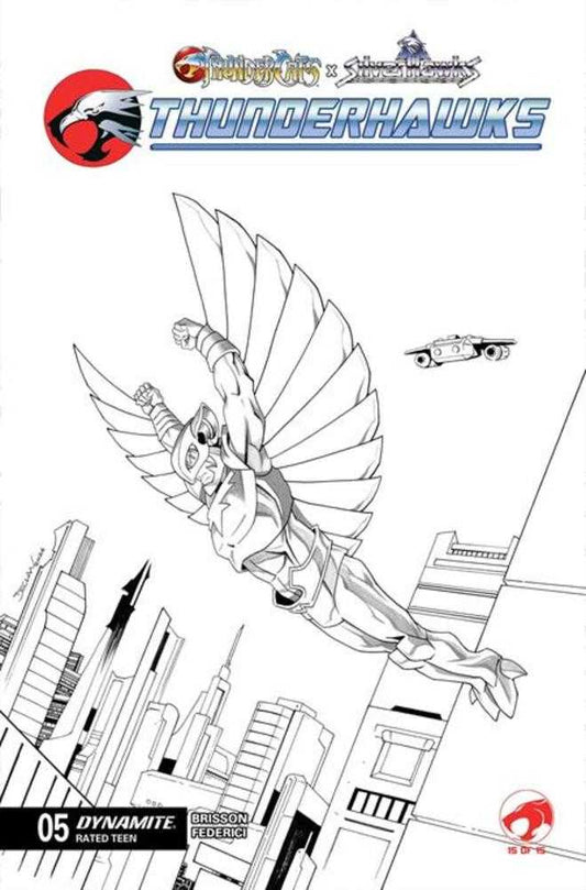 Thundercats X Silverhawks Thunderhawks #5 Cover K Declan Shalvey Line Art Variant