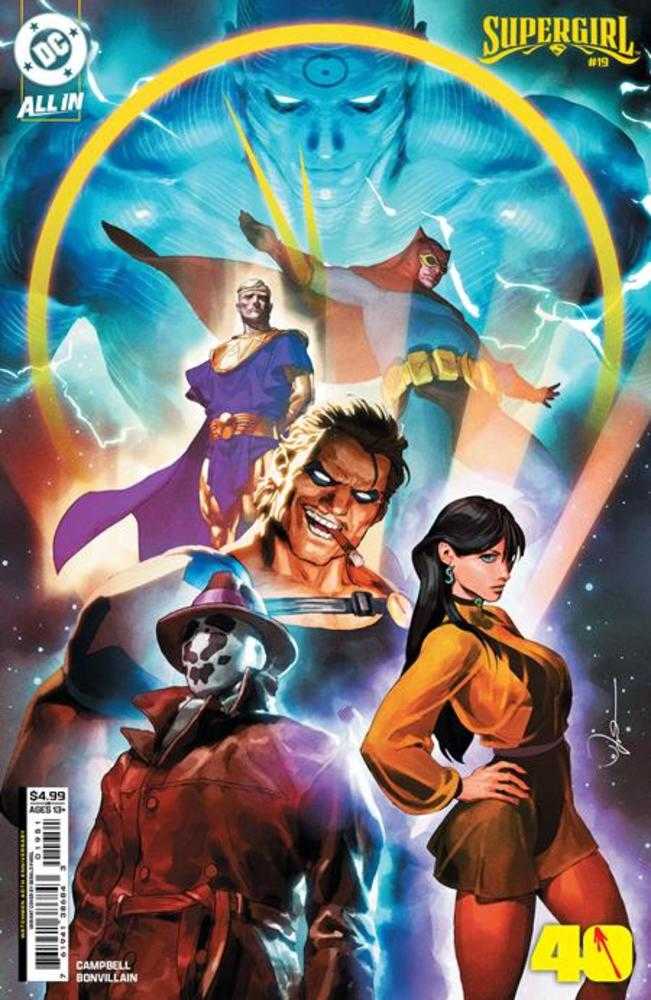 Supergirl #19 Cover E Gerald Parel Watchmen 40 Th Anniversary Card Stock Variant
