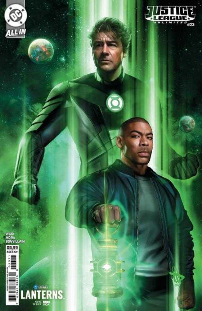 Justice League Unlimited #23 Cover G Dave Wilkins Lanterns Card Stock Variant