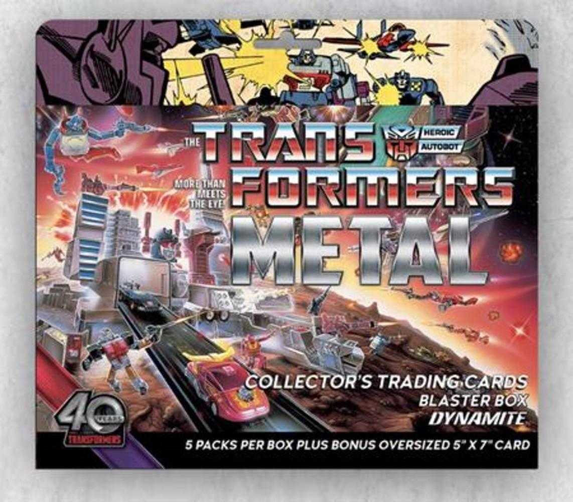 Transformers 40 Th Anniversary Metal Trading Cards Blaster Box Case