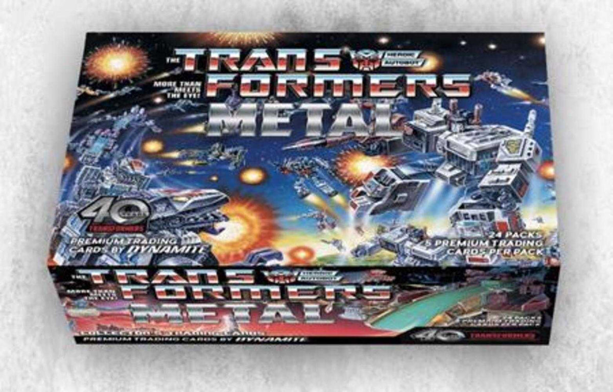 Transformers 40 Th Anniversary Metal Trading Cards Collectors Set Case