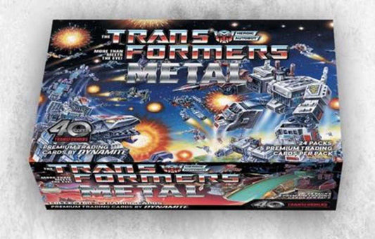 Transformers 40 Th Anniversary Metal Trading Cards Collectors Set Case