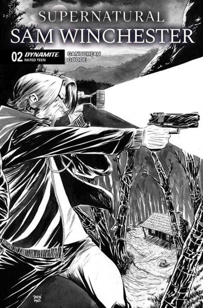 Supernatural Sam Winchester #2 Cover K F Drew Moss Line Art Variant