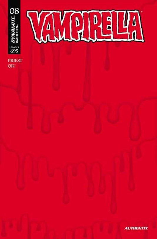 Vampirella (2026) #8 Cover N Blood Blank Authentix Variant