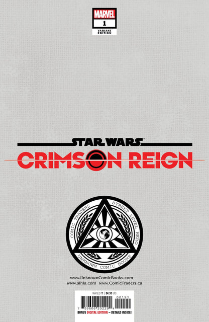 STAR WARS CRIMSON REIGN #1 (OF 5) UNKNOWN COMICS TYLER KIRKHAM EXCLUSIVE VIRGIN VAR (12/01/2021) (12/08/2021)