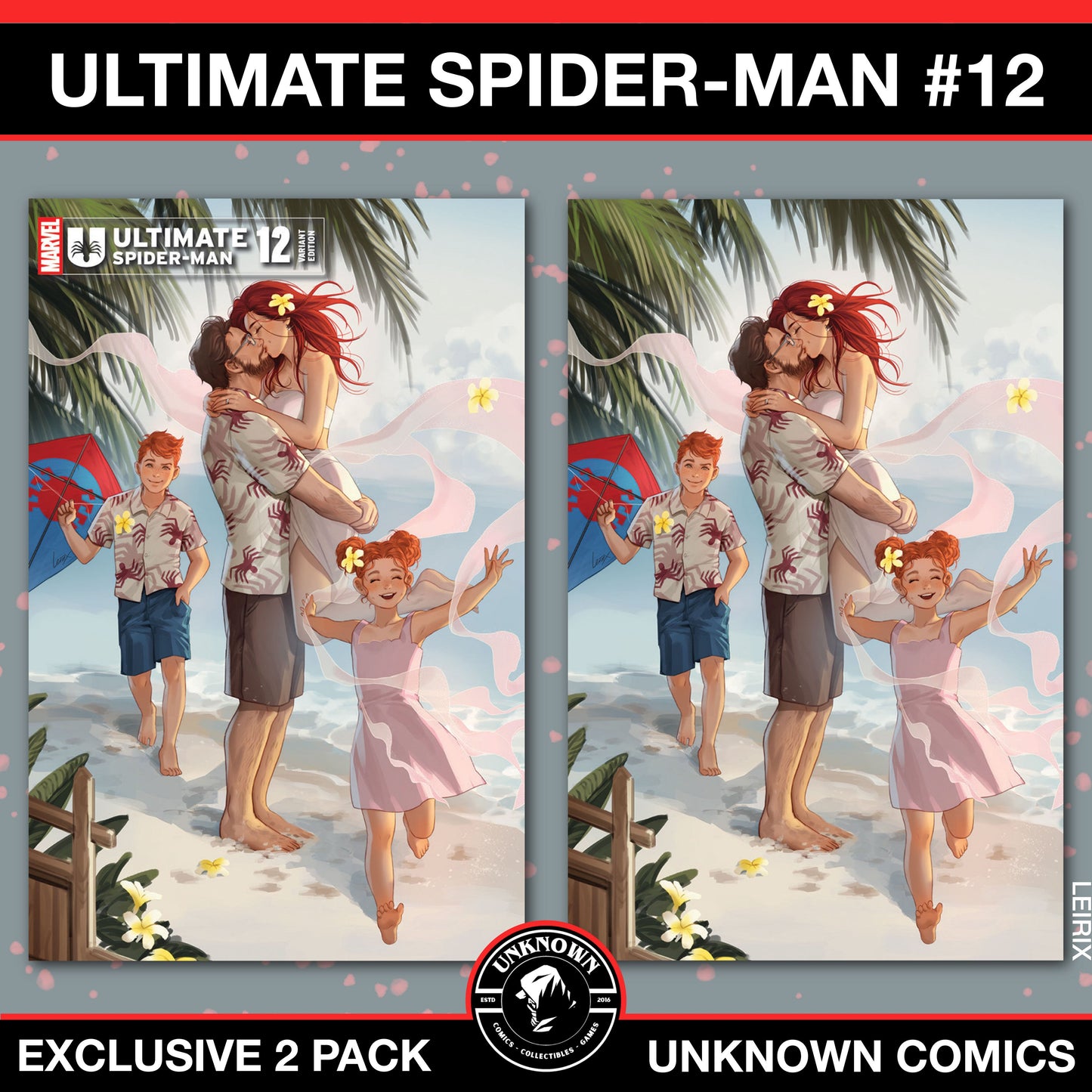 [2 Pack] Ultimate Spider-Man #12 Unknown Comics Leirix Exclusive Var (12/18/2024)