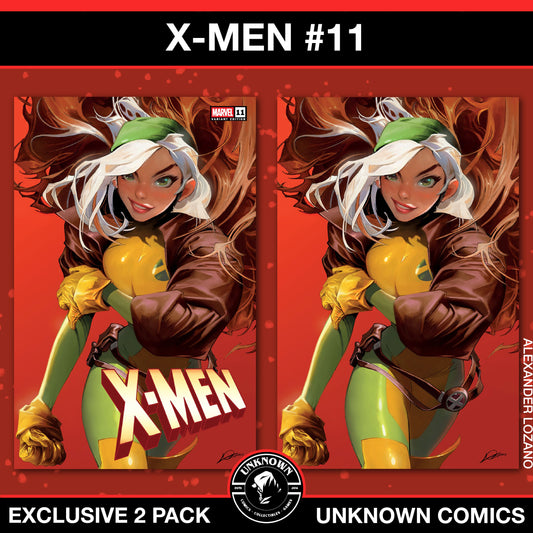 [2 PACK] X-Men #11 Unknown Comic Alexander Lozano Exclusive Var (02/05/2025) (02/12/2025)