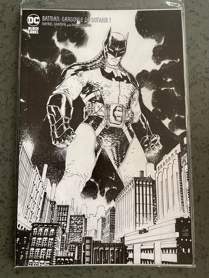 Batman Gargoyle Of Gotham #1 (Of 4) Cover E 1:25 Jim Lee Black & White Variant (Mature)