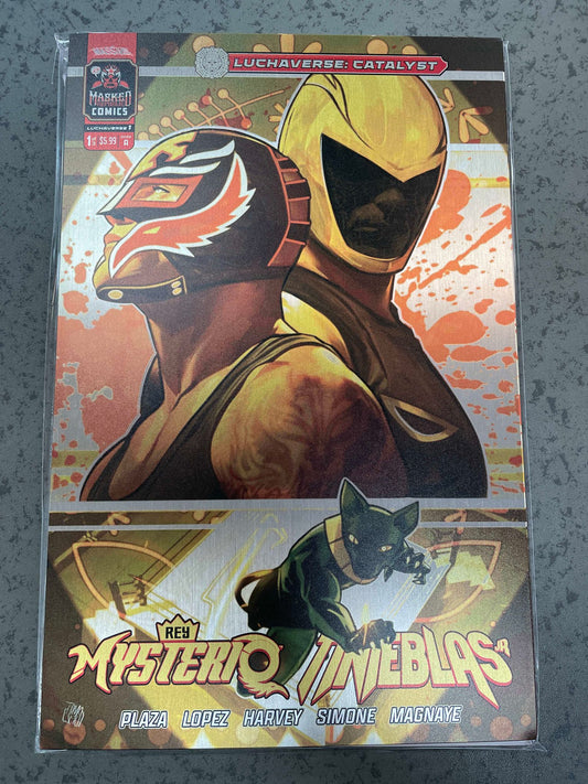 Luchaverse #1 Catalyst Cover J Tomaselli Metal Variant (Mature)