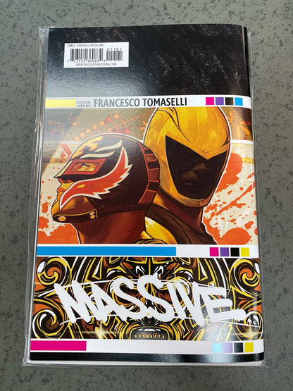 Luchaverse #1 Catalyst Cover J Tomaselli Metal Variant (Mature)