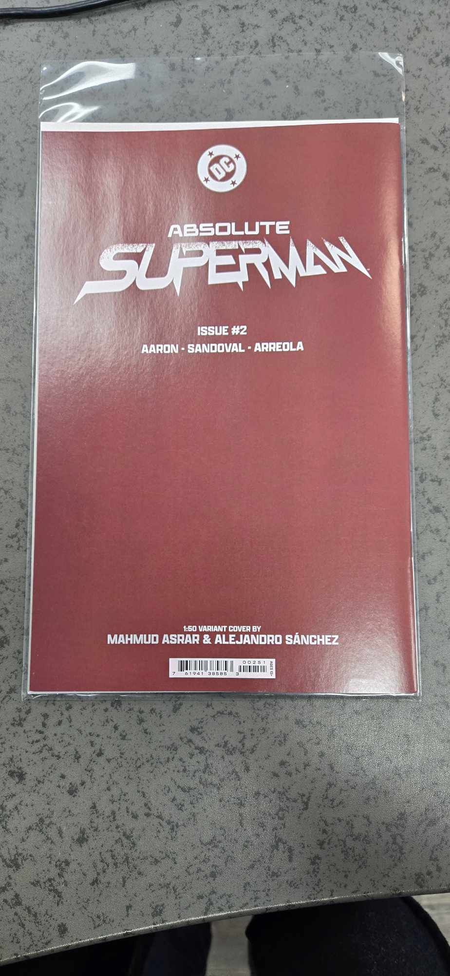 Absolute Superman #2 Cover E 1:50 Mahmud Asrar Virgin Card Stock Variant