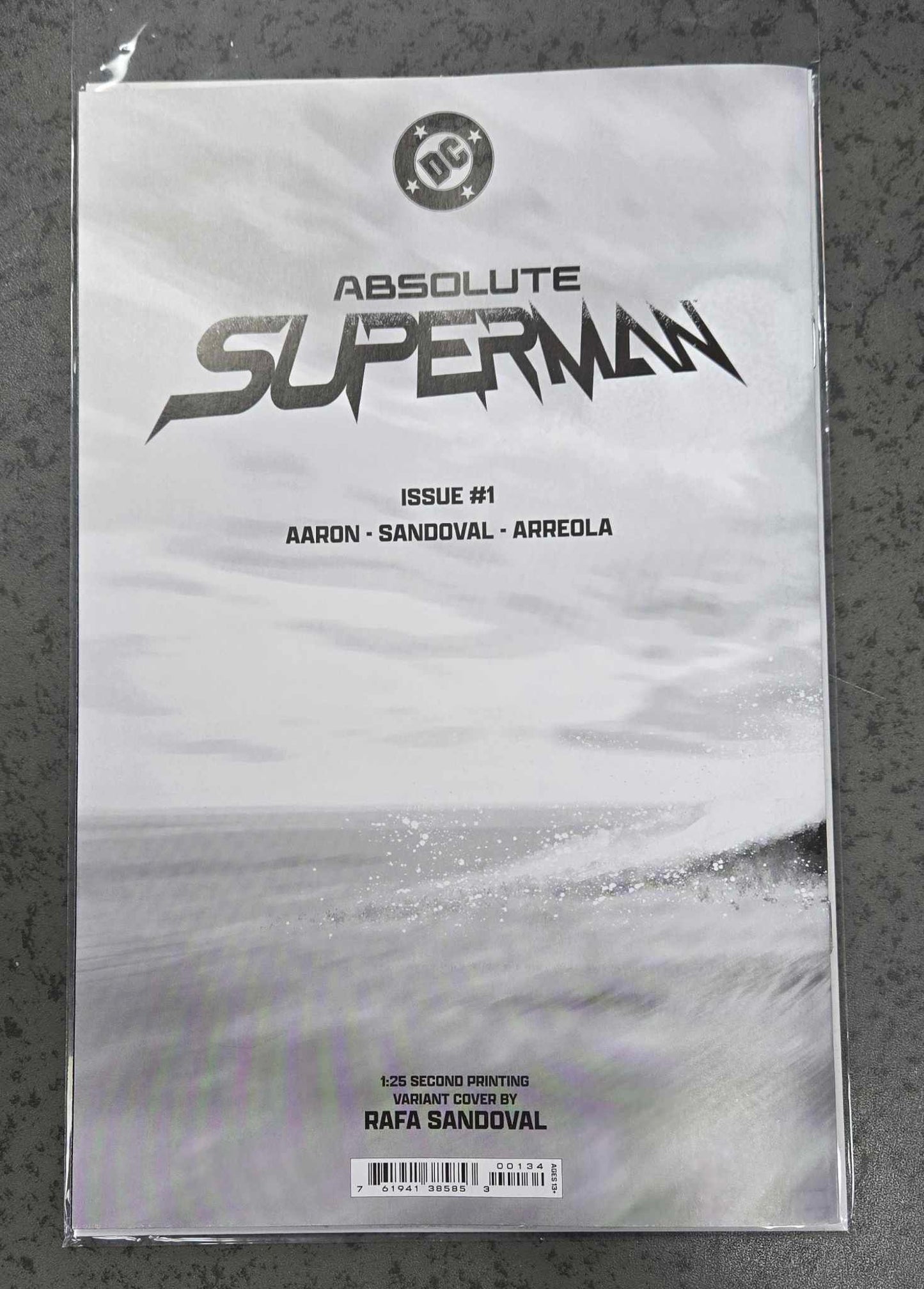 Absolute Superman #1 2nd Print Cover D 1:25 Rafa Sandoval Concept Wraparound Card Stock Variant