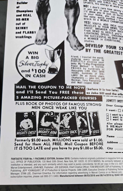 Fantastic Four #1 Facsimile 2018 Edition