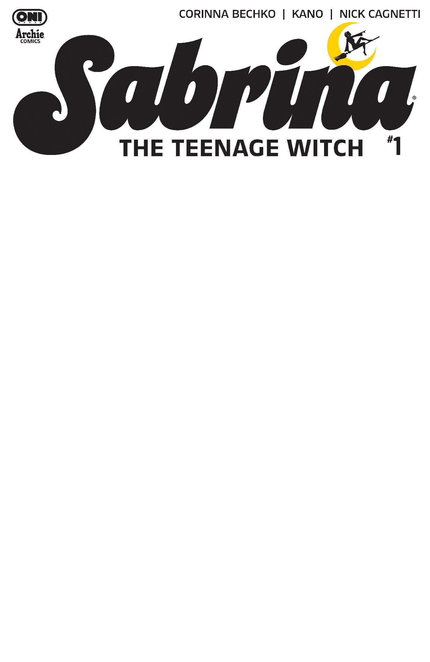 Sabrina The Teenage Witch #1 Cover E Blank Sketch Variant