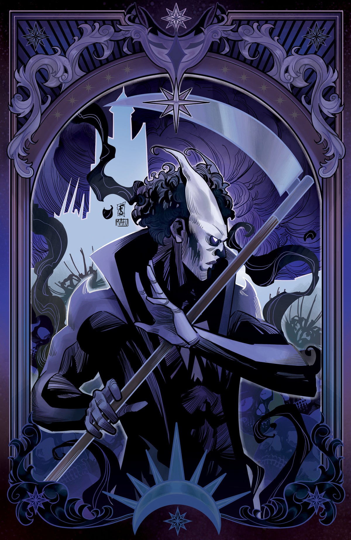Valiant Beyond: Tales Of The Shadowman Finale  Darque Legacy Variant B (Sabbatini Full Art Tarot Variant)