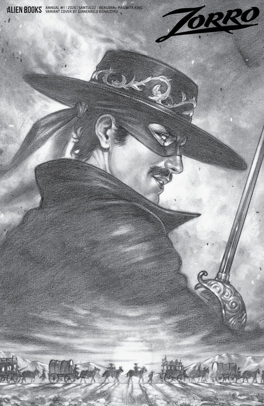 Zorro Annual #1 Variant D (Bonacorsi Black & White)
