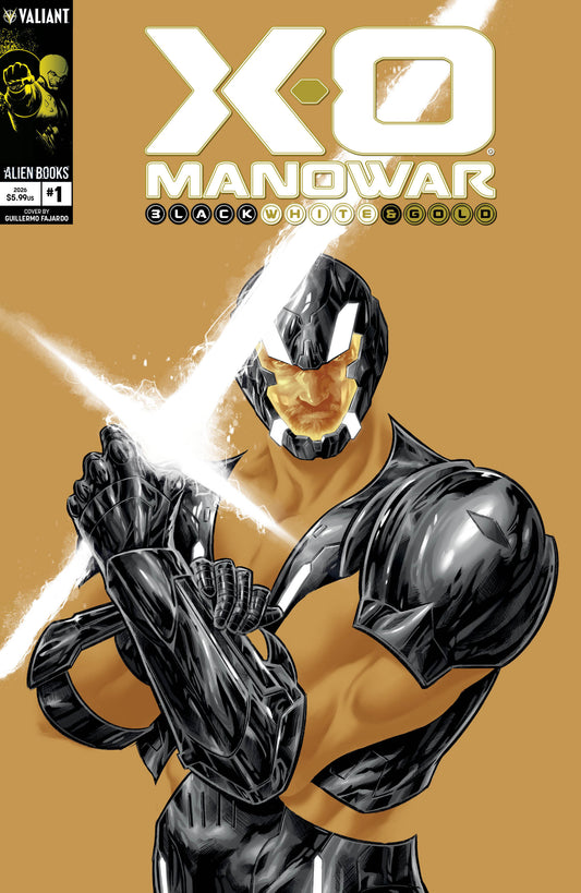 X O Manowar: Black, White & Gold #1 Cover A (Fajardo)