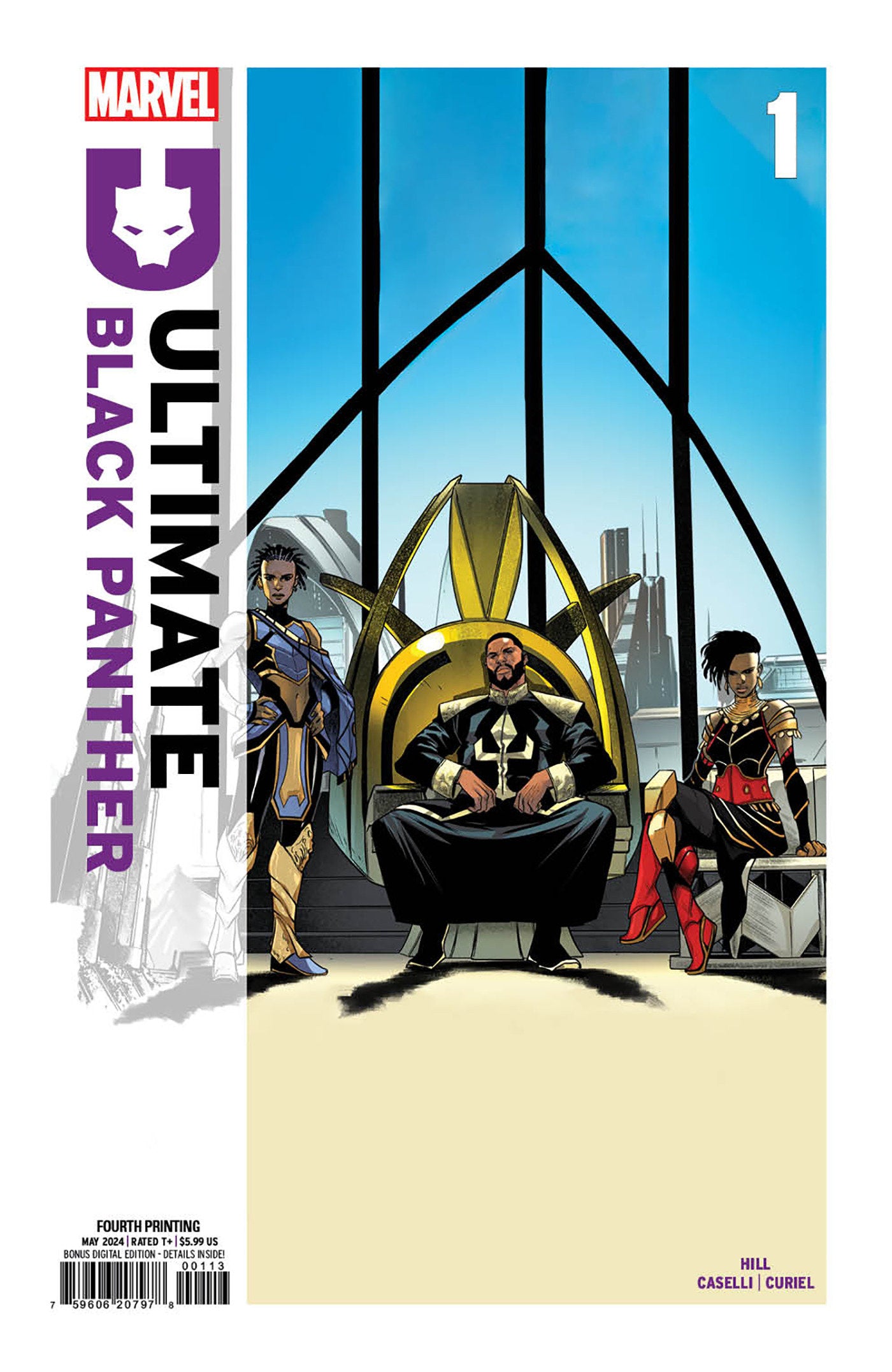 Ultimate Black Panther #1 Stefano Caselli 4TH Printing Variant