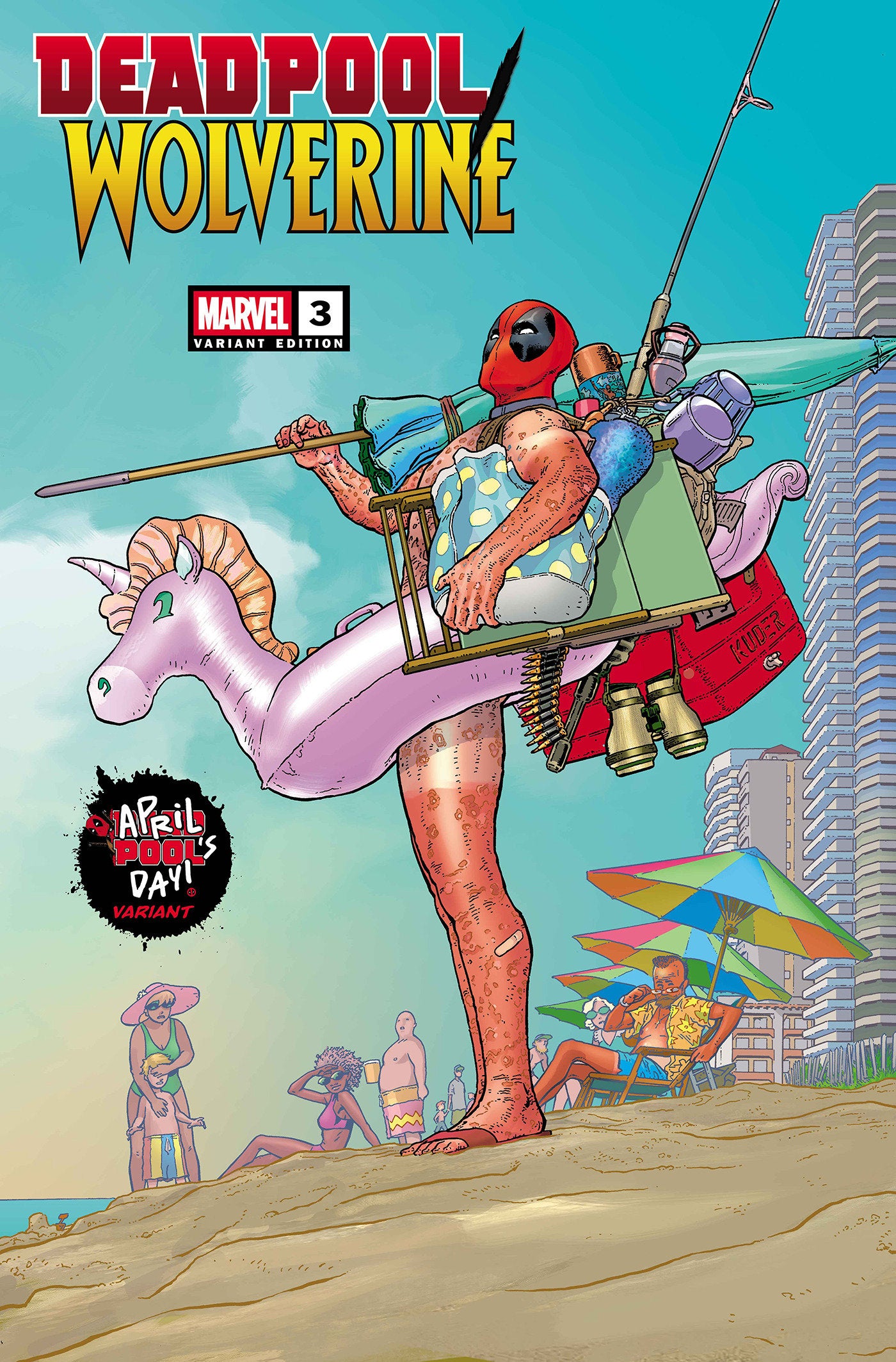 Deadpool Wolverine #3 Aaron Kuder April Pools Day Variant