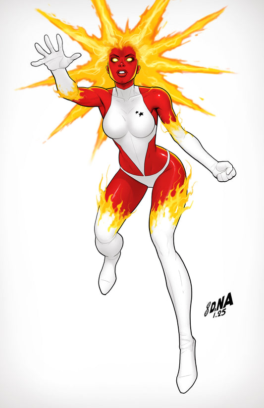 Captain Marvel: Dark Past #1 David Nakayama Color Block White Full Art Variant