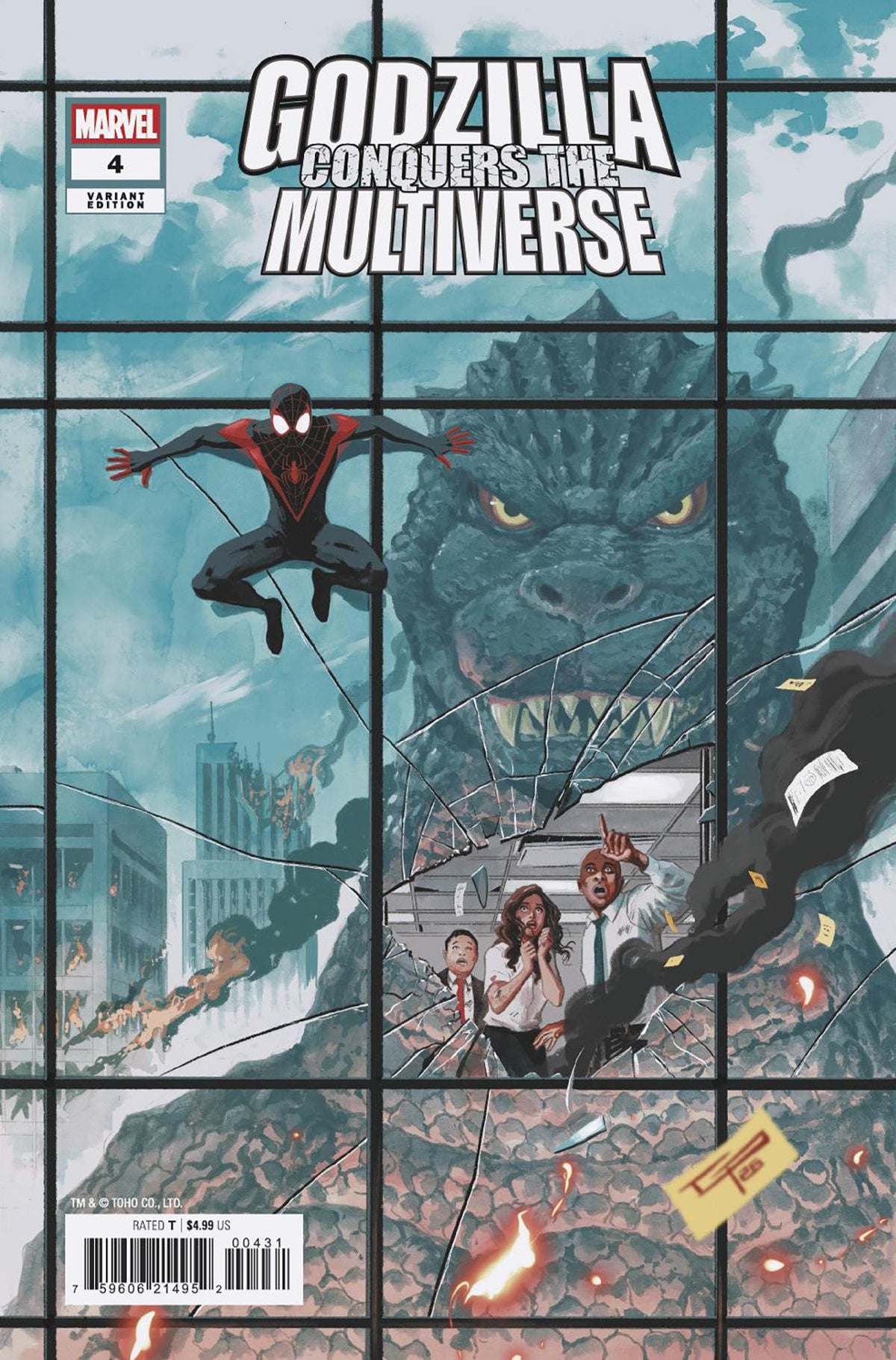 Godzilla Conquers The Multiverse #4 German Peralta Variant
