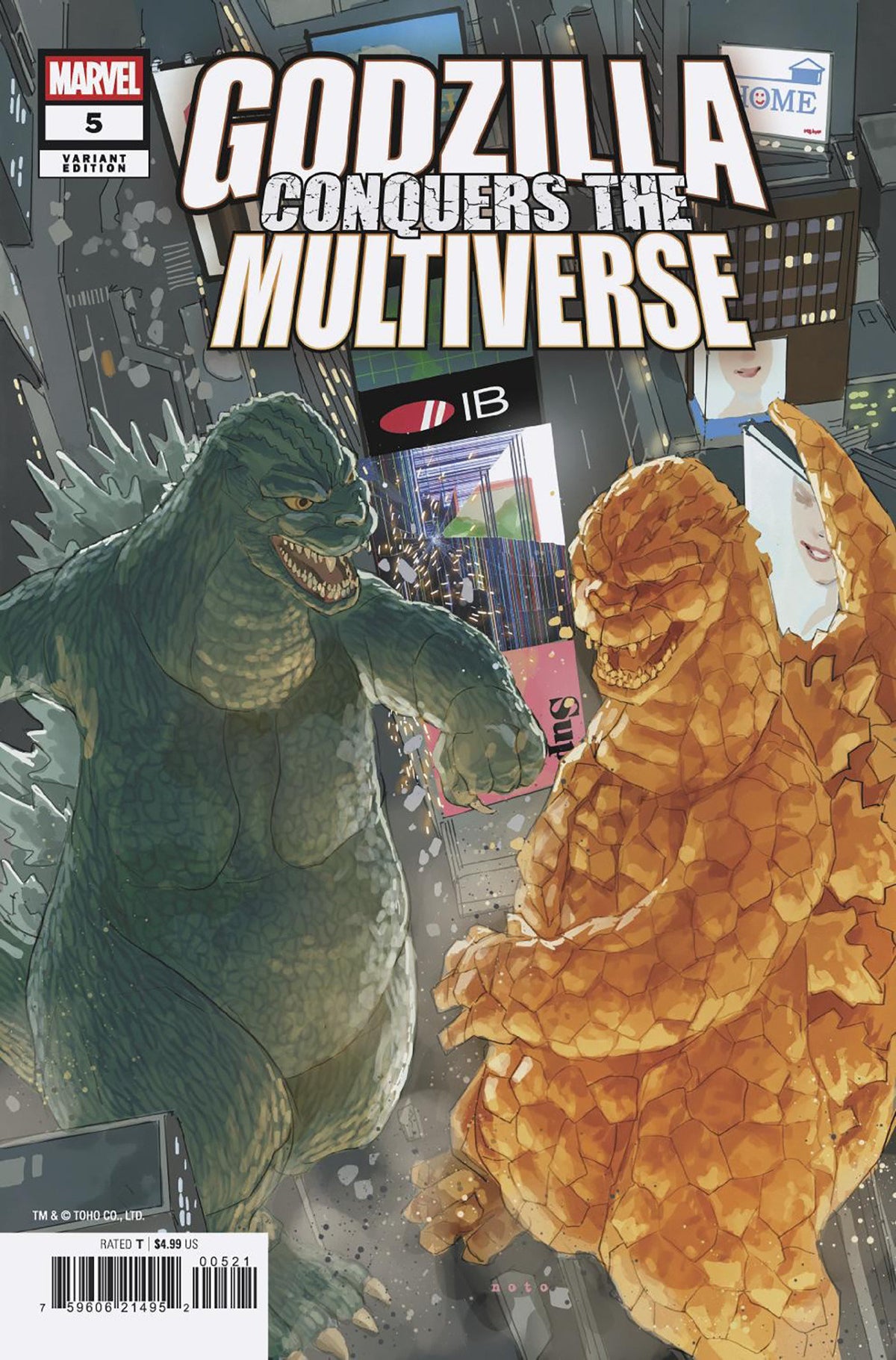Godzilla Conquers The Multiverse #5 Phil Noto Heisei vs. Marvel Variant