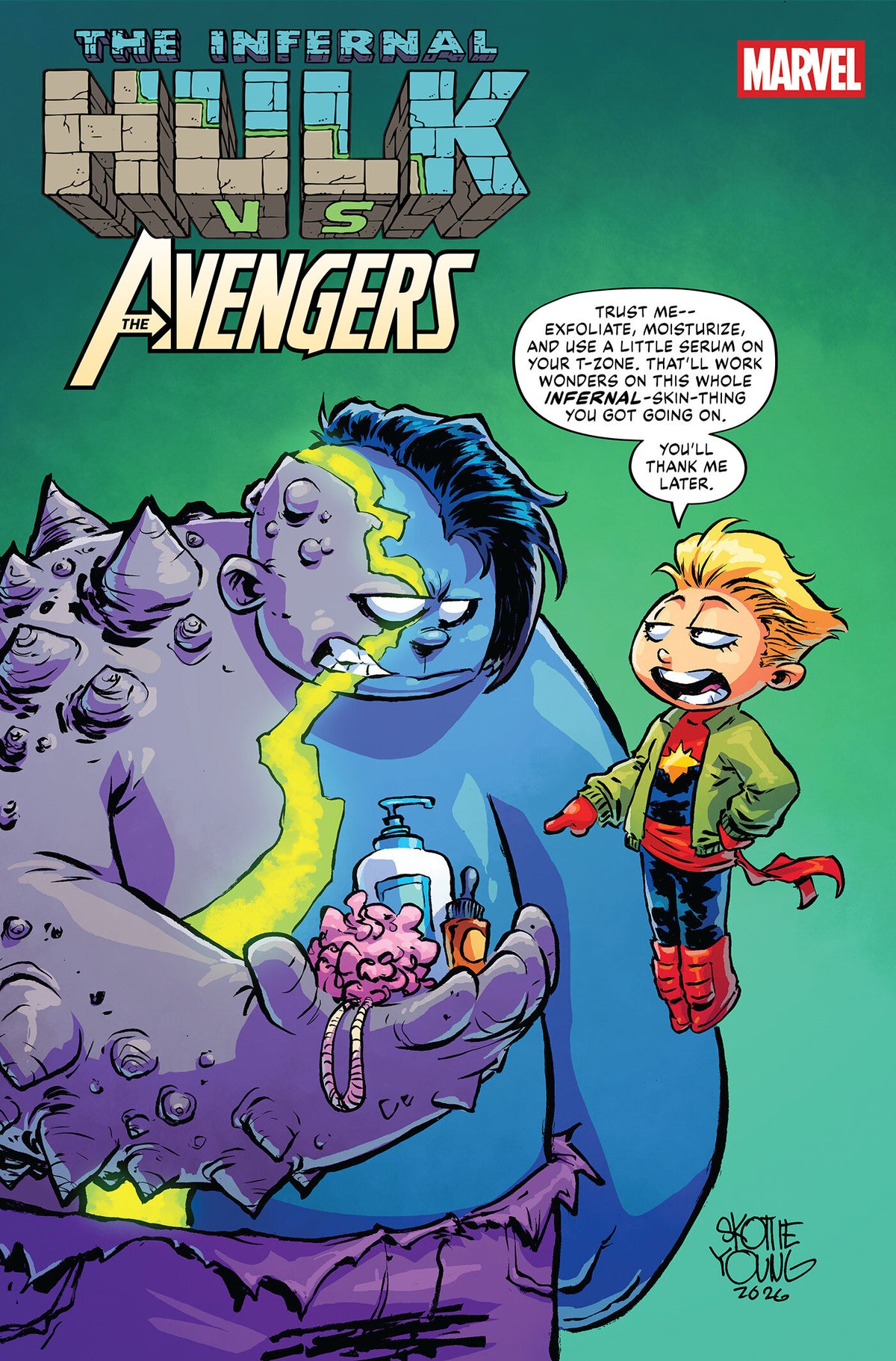 Infernal Hulk vs. Avengers #1 Cover B Skottie Young Variant