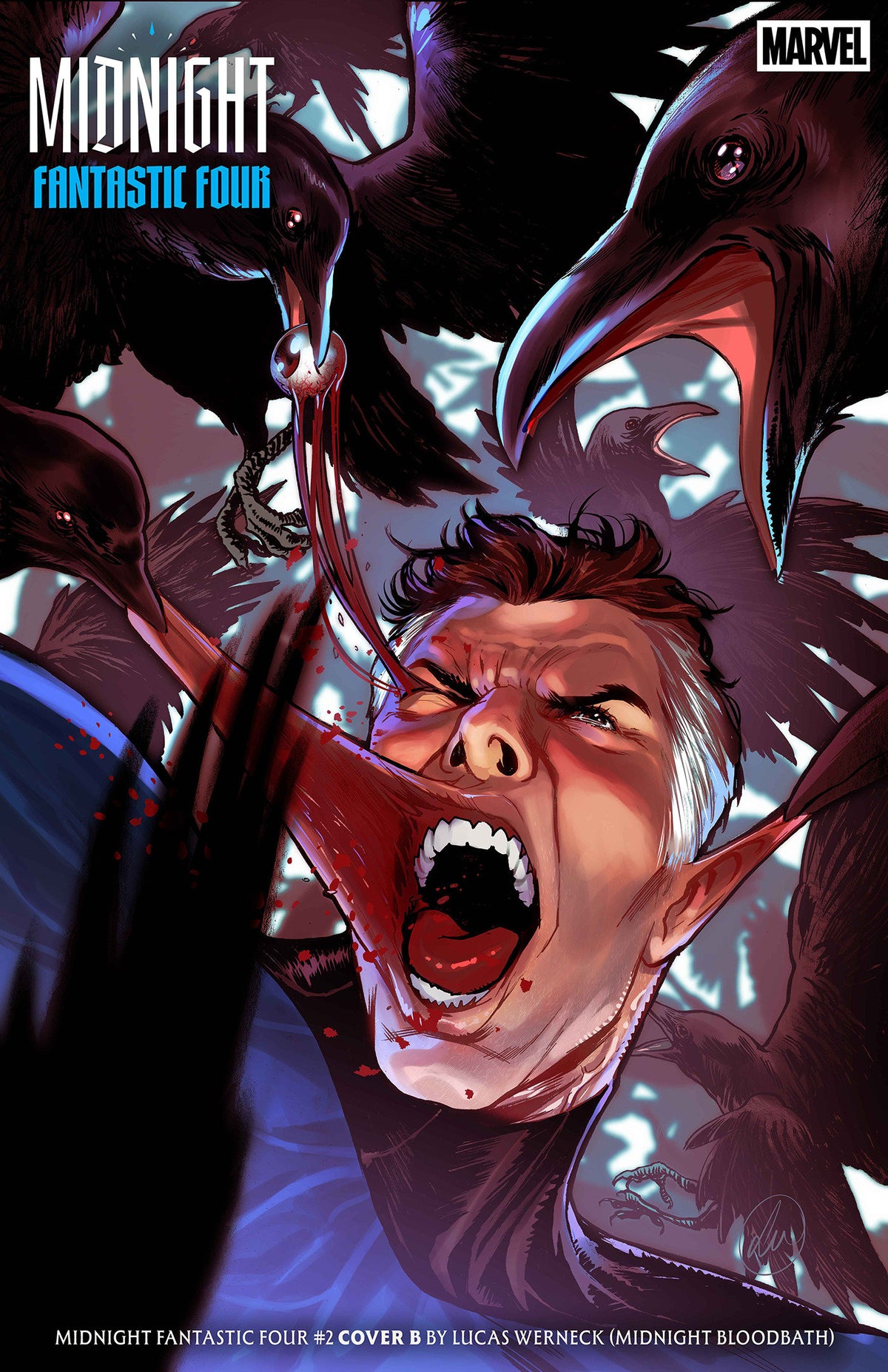 Midnight Fantastic Four #2 Cover B Lucas Werneck Midnight Bloodbath Variant
