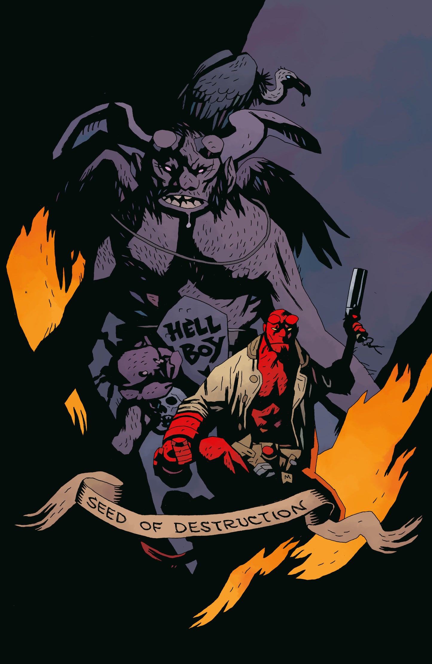 Hellboy: Seed Of Destruction #1 (Facsimile Reprint) (Cover B) (1:25) (Mike Mignola)
