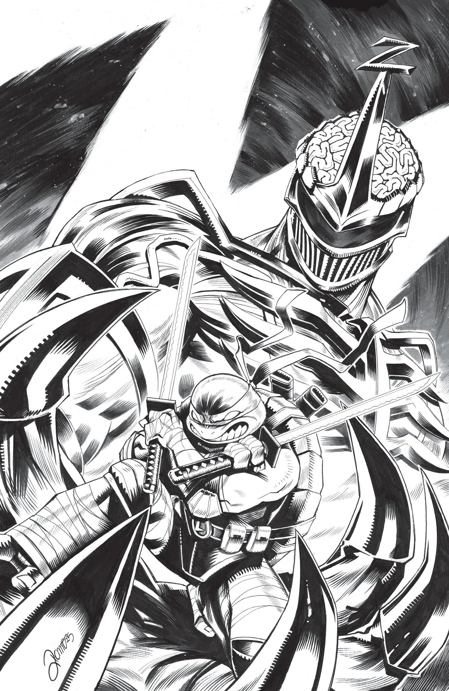 Mighty Morphin Power Rangers/Teenage Mutant Ninja Turtles III #3 E 1 in 10 Variant Edition (Full Art, Zonno)