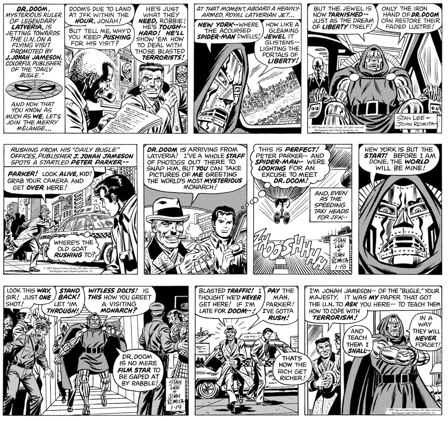 The Amazing Spider-Man Classic Newspaper Comics - 1977