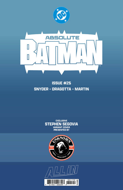 [FOIL] ABSOLUTE BATMAN #25 CONNECTING COVER A STEPHEN SEGOVIA EXCLUSIVE VIRGIN VAR (10/28/2026)