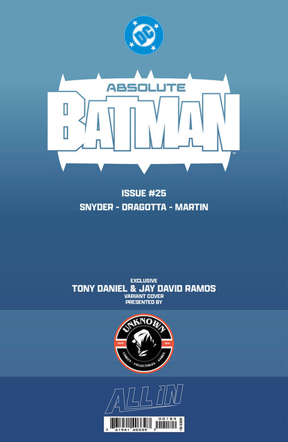 ABSOLUTE BATMAN #25 TONY DANIEL EXCLUSIVE VAR (10/28/2026)