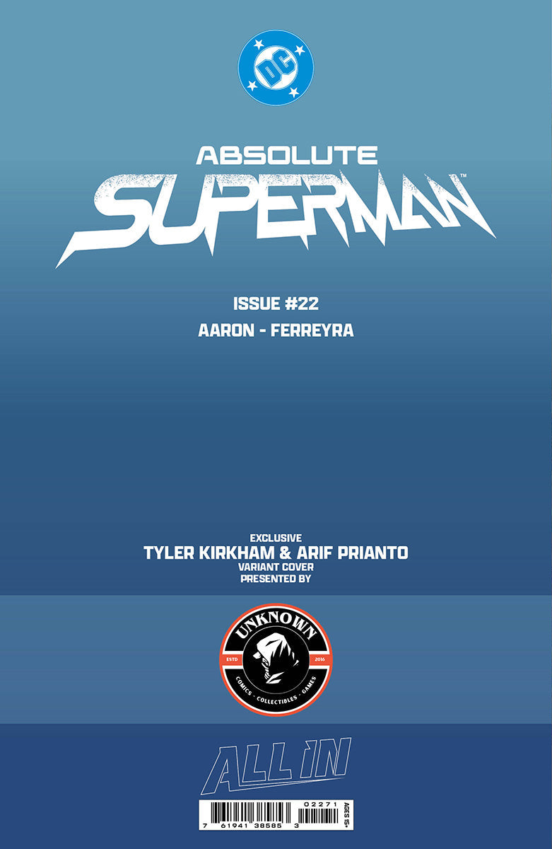 [FOIL] ABSOLUTE SUPERMAN #22 TYLER KIRKHAM BATTLE DAMAGED EXCLUSIVE VIRGIN VAR (08/05/2026)
