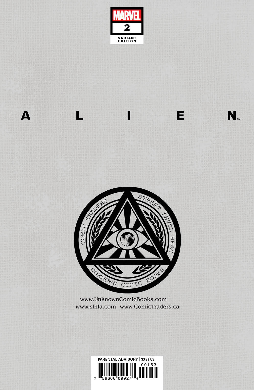 ALIEN #2 UNKNOWN COMICS MARCO MASTRAZZO EXCLUSIVE VIRGIN VAR (04/21/2021)