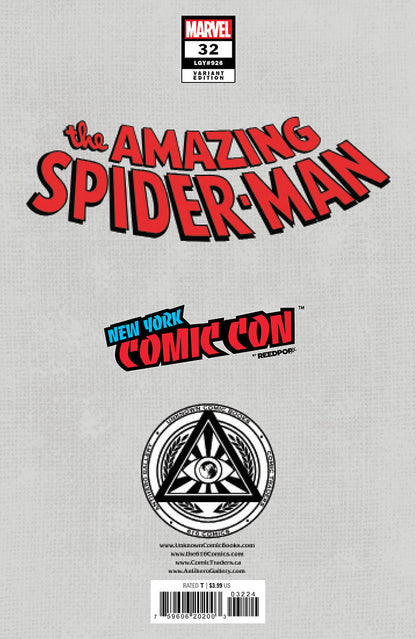 [Foil] Amazing Spider-Man #32 [G.O.D.S.] Unknown Comics Leirix Exclusive NYCC Foil Virgin Var (10/18/2023)