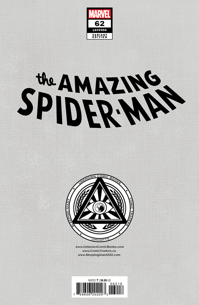 [2 PACK] AMAZING SPIDER-MAN #62 UNKNOWN COMICS LEIRIX EXCLUSIVE VAR (11/27/2024)