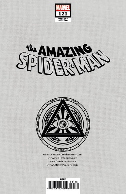 [FOIL] AMAZING SPIDER-MAN #121 FACSIMILE EDITION UNKNOWN COMICS JOHN ROMITA EXCLUSIVE VAR (06/14/2023)