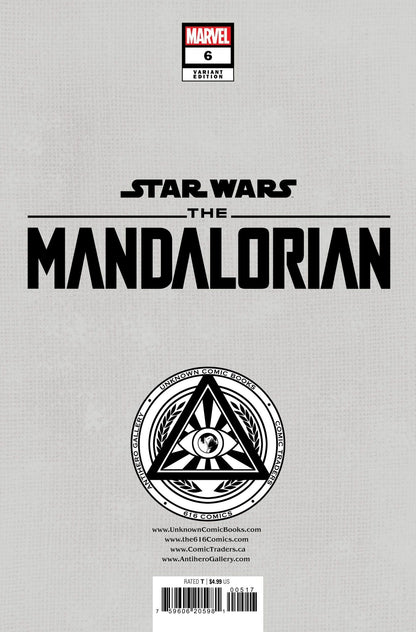 STAR WARS: THE MANDALORIAN SEASON 2 #6 UNKNOWN COMICS KAARE ANDREWS EXCLUSIVE VIRGIN VAR (11/15/2023)