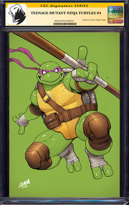 [SIGNED CGC] TEENAGE MUTANT NINJA TURTLES (2024) #4 UNKNOWN COMICS DAVID NAKAYAMA EXCLUSIVE VIRGIN VAR [CGC 9.6+ YELLOW LABEL] (06/2025)