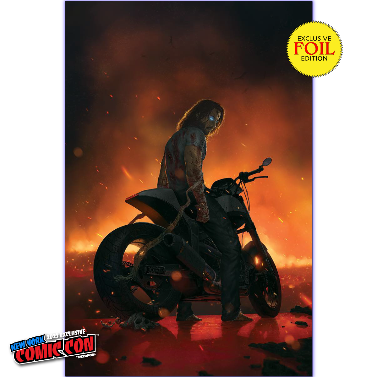 [FOIL] BRZRKR PEN & INK #1 (MR) RAZZAH (616) EXCLUSIVE NYCC FOIL CVR B VIRGIN VAR (10/25/2023)