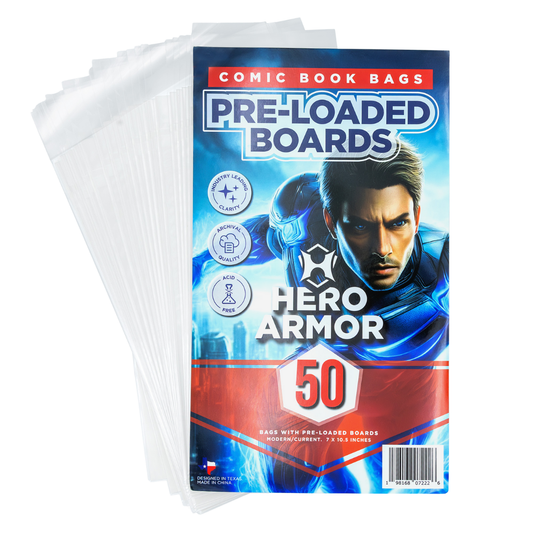 Hero Armor 50 Pack Pre-Loaded Bags/Boards