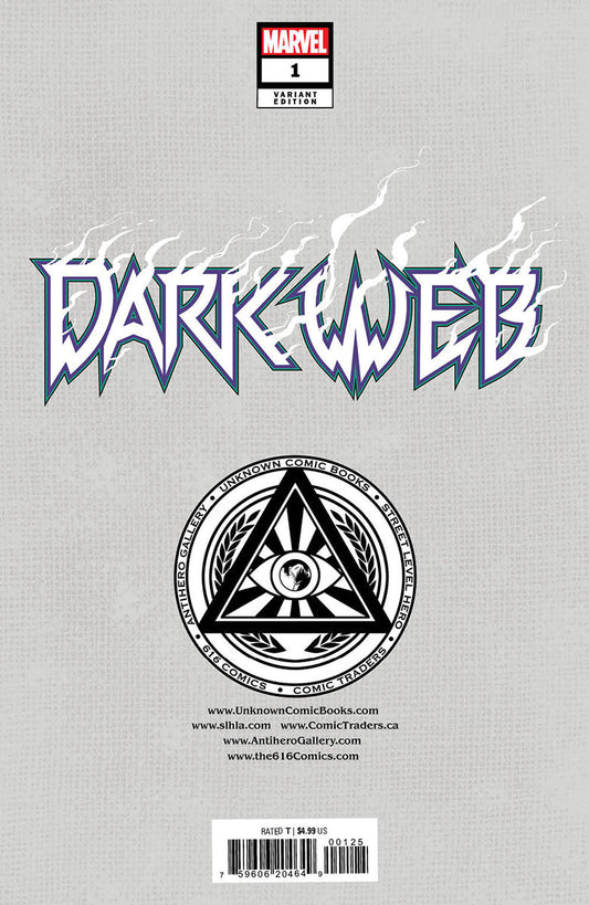 Dark Web #1 [Dwb] Unknown Comics Skan Exclusive Virgin Var (12/07/2022)
