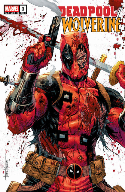 [Signed by Tyler Kirkham] Deadpool / Wolverine #1 Unknown Comics Tyler Kirkham Exclusive Var [IN STOCK]