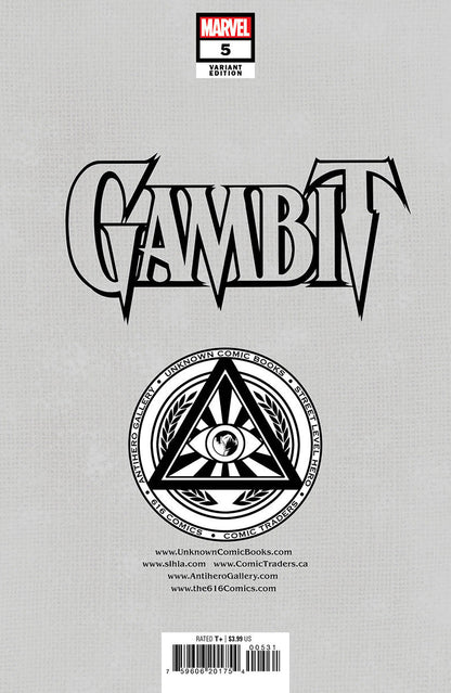 Gambit #5 Unknown Comics Ivan Tao Exclusive Virgin Var (11/16/2022)