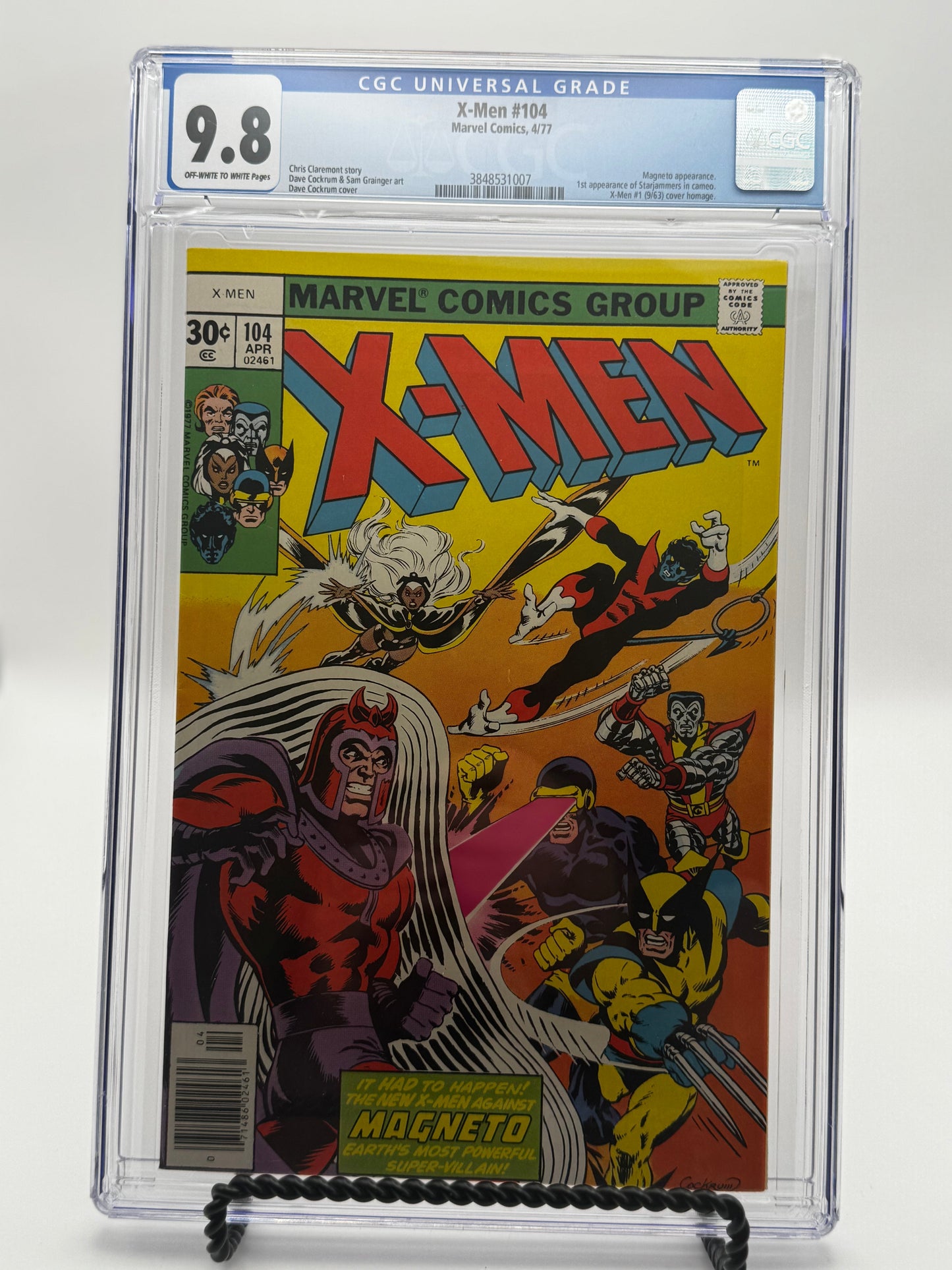 X-Men #104 CGC 9.8 Blue Label 1977 [IN STOCK]
