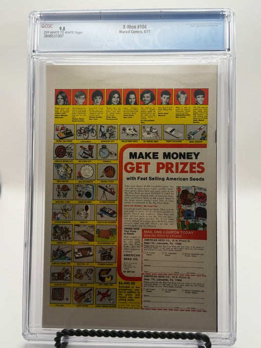 X-Men #104 CGC 9.8 Blue Label 1977 [IN STOCK]