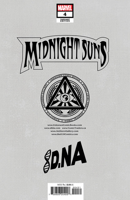 MIDNIGHT SUNS #4 UNKNOWN COMICS DAVID NAKAYAMA EXCLUSIVE VIRGIN VAR (12/28/2022)