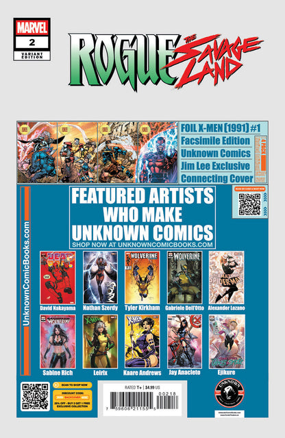 [2 PACK] Rogue: The Savage Land #2 Unknown Comic Sabine Rich Exclusive Var (02/26/2025)