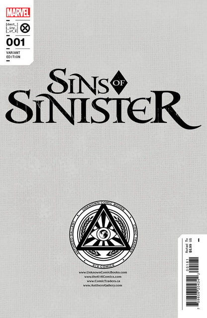 Sins Of Sinister #1 Unknown Comics Kaare Andrews Exclusive Var (01/25/2023)